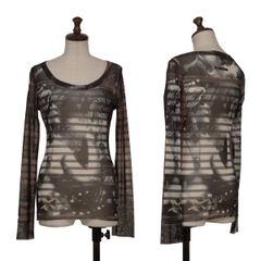 美品 GAULTIER ゴルチエ 伊製 ドール柄チュールカットソー トップス 