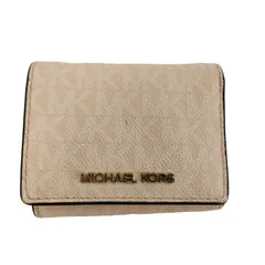 マイケルコース Michael Kors シグネチャーロゴプリント 三つ折り財布 レディース FREE 