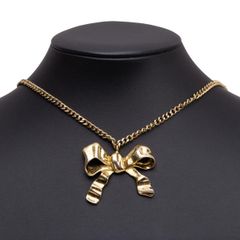 ブランドもの フランスネックレス、チョーカーリボン ゴールド 刻印 