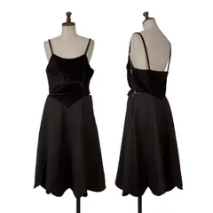 H&M コムデギャルソンCOMME des GARCONS 異素材切替キャミソールワンピース 黒38のサムネイル