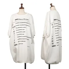 エムエム 6 メゾンマルタンマルジェラMM6 Maison Martin Margiela ジャガードロゴニットチュニック 白黒Sのサムネイル