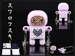 SWAROVSKI 【スワロフスキー】 ダイヤモンド象嵌 ロボット USB ネックレス／共箱付 未使用品g！IB545のサムネイル