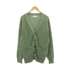 アーニーパロ Ernie Palo Linen Rib Cardigan カーディガン ニット 長袖 Vネック 48 緑 グリーン /DF ■OS