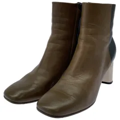 CELINE (セリーヌ) フィービー期 メタルヒール Bambam バンバン バイカラーショートブーツ  ブラウン 23.5cm