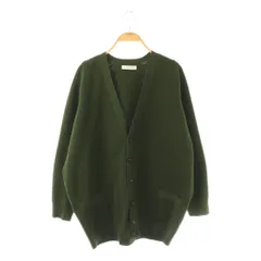マディソンブルー MADISONBLUE Vネックビッグニットカーディガン 長袖 00 グリーン /HK ■OS
