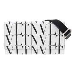 Valentino Garavani ヴァレンティノ・ガラヴァーニ VLTN ロゴ ショルダーウォレット ショルダーバッグ メンズ レザー ホワイト 中古のサムネイル