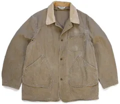 80s L.L.Bean HBT ヘリンボーンツイル フィールドコート カーキ★ジャケット ハンティング カバーオール ビンテージ アウトドア コットン