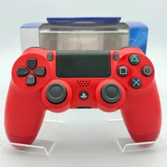 【美品】PS4 純正 ワイヤレスコントローラー DUALSHOCK4 マグマレッド CUH-ZCT2J11