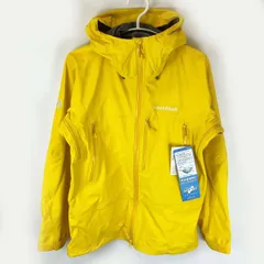 【未使用】モンベル プモリパーカ L イエロー 1102579 レディース mont-bell スーパー ドライテック 防水 登山 トレッキング アルパインウエア 未使用】モンベル プモリパーカ L イエロー 1102579 レディース mont