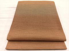 夏物 八寸名古屋帯 羅 西陣織 正絹 中古 ベージュ so680 - メルカリ