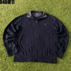 ポロ ラルフローレン ネイビー ハーフジップアップ スウェット XS