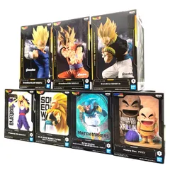 【彦】7点セット ドラゴンボールZ DB 孫悟空 ベジータ ゴジータ 孫悟飯 ゴテンクス マイティマスク クリリン Grandista グランディスタ MATCH MAKERS マッチメイカーズ フィギュア プライズ 新品 未開封【4418SY】D18