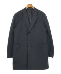 armani collezioniメンズ ブラック カシミアチェスターコート - メルカリ