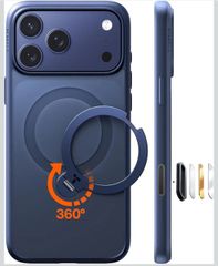 TORRAS iPhone 17 Pro 용 케이스 [다기능 일체 · 360 ° 신정점 회전 스턴트?] Magsafe 대응 [Ostand Q3 Spin] 고 내구성 내충격 세마이식 스턴트? 링크?