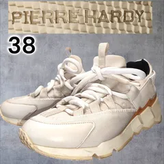 ピエールアルディ ボリュームソール スニーカー グレー ベージュ 2010年代 デザイナーズ メッシュ レザー トレッキング PIERRE HARDY Sneaker 38サイズのサムネイル