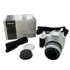 PENTAX K-x ホワイト ダブルレンズセット 単3電池対応 一眼レフ - メルカリ