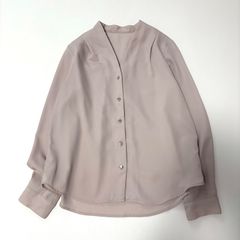 ソブ 袖リブシアースキッパーブラウス オーバーサイズ ゆったりめ