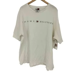 トミーヒルフィガー TOMMY HILFIGER 90s USA製 ロゴプリント クルーネック 半袖 Tシャツ レディース 表記無 