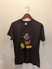 80s ミッキーマウスTシャツ 逆さミッキー - メルカリ
