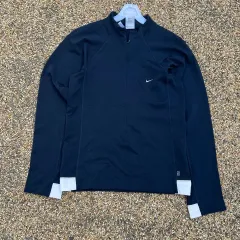 ナイキ ネイビー ハーフジップ ジャージ
