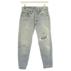 リーバイス Levi's 70's デニムパンツ ジーンズ ボタンフライ スモールe ボタン裏刻印6 ヴィンテージ 水色 ライトブルー /YT