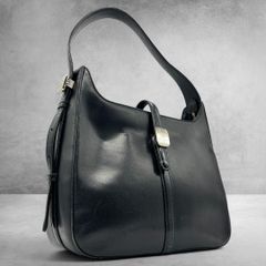 美品 濱野皮革工藝 HAMANO ペアシェイプ ハンドバッグ ブラック - メルカリ
