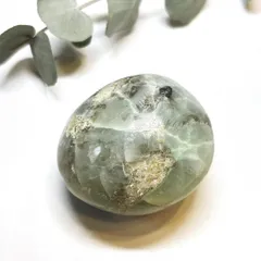 【E19192】グリーンムーンストーン ガーニエライト ムーンストーン  タンブル ペブル 天然石 パワーストーン 長石