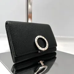 ◇極美品◇ブルガリ　ビーゼロワン　コインパース　サークル金具　ブラック×シルバー