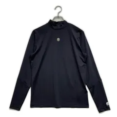 未使用品 メンズ ハイドロゲン HYDROGEN インナー S 黒 ブラック 長袖モックネック シルバースカル