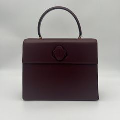 未使用 本革Charles Jourdan スエードハンドバッグ ピンクパープル 
