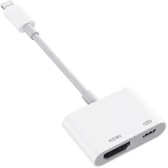 【即日発送】変換 HDMI 1080P@60HZ HD画質 Lightning 遅延なし ミラーリング TV大画面 iPad/i-Phone 自動接続 給電不要 MFi認証済み 設定不要 テレビに映す 操作不要 i-Phone ライトニング hdm hdmi変