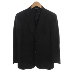 ブルックスブラザーズ BROOKS BROTHERS テーラードジャケット ストライプ ウール 黒 ブラック /FF ■YHS13