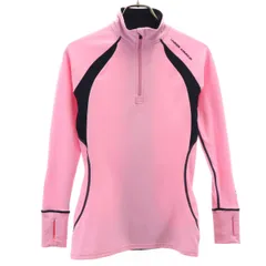 UNDER ARMOUR アンダーアーマー トレーニング 長袖 ハーフジップ ウェア SM ピンク レディース 古着