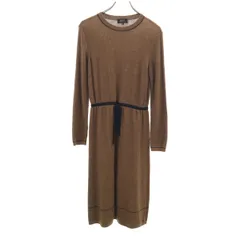A.P.C. アーペーセー 長袖 ニット ワンピース M ブラウン レディース 古着のサムネイル