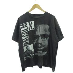 90年代マルコムX Tシャツ LIGHT GRAY - メルカリ