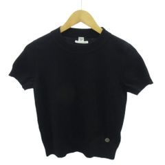 エルメス カシミヤ100％ 半袖ニット イタリア製 34 グレー系 - メルカリ