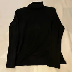 Yohji Yamamoto ヨウジ ヤマモト Docking Hineck L/S Knit ハイネックニット FM-B05-969 ブラック size:2【代官山A07】のサムネイル
