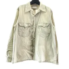【中古】SUGARHILL STRIPE OPEN-COLLAR SHIRT サイズ1 22SSSH02 シュガーヒル[17]のサムネイル