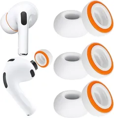 2025新登場】KASOTT AirPods Pro 3 用 イヤーピース シリコン+低反発形状記憶フォーム (第3世代対応) イヤーチップ 脱落防止 フィット感 柔らかく快適 遮音性 イズ低減 音質向上 滑り止め 充電ケースに完全互換, Lサイズ3ペア)