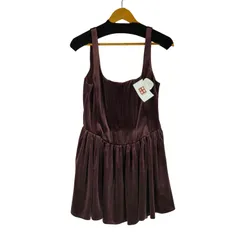 ザラ ZARA ベロア ベアトップワンピース レディース import：M 