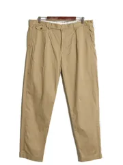 【お得なクーポン配布中!】 ポロ ラルフローレン チノ パンツ メンズ 実寸 38 30 ワンタック スリム テーパード ストレート 薄手 チノパン ストレッチ カーキ ベージュ