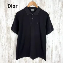 Christian Dior ポロシャツ 黒 DIOR | BEE ポロシャツ コットンピケ