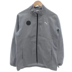 プーマ PUMA GOLF 美品 ジップアップジャケット ブルゾン L グレー スタンドカラー /YF ■ECF003