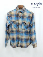 K193 [人気] SUGAR CANE シュガーケーン マドラスチェック フランネルシャツ S マルチカラー SC25128 | ★