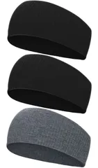 【特価セール】ヘッドバンド 汗止め ヘアバンド 3本セット【UPF50+認証済み・吸汗速乾・肌に優しい】 ヘアターバン スポーツ用 洗顔用 通気性 伸縮性 無地 薄型 軽量 髪留めらかい ランニング ダンス ヨガ ジョギング 男女兼用
