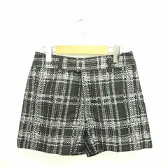 アンタイトル UNTITLED パンツ ショート チェック ジップフライ 1 黒 白 ブラック ホワイト /TT33のサムネイル