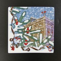 エルメス フォーブル24番地のクリスマス 小皿 プレート 2005年 限定