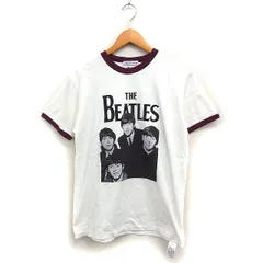 フリークスストア FREAKS STORE THE BEATLES リンガー Tシャツ 半袖 丸首 コットン 綿 S ホワイト 白 /FT23