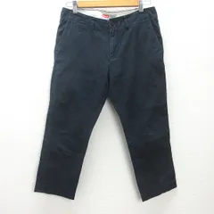 g■エクストララージ/XLARGE クロップドパンツ/コットン【30】紺/men's/30【中古】■のサムネイル