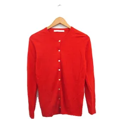 スピック&スパン Spick&Span カーディガン 長袖 リネン シンプル オレンジ 橙色 /KT9